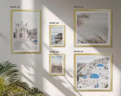 Gallery wall De witte landschappen van Griekenland