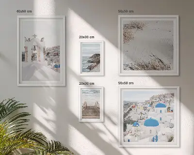 Gallery wall De witte landschappen van Griekenland