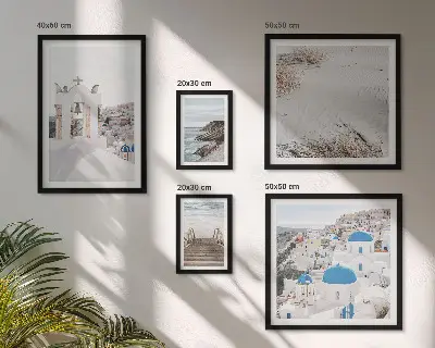 Gallery wall De witte landschappen van Griekenland
