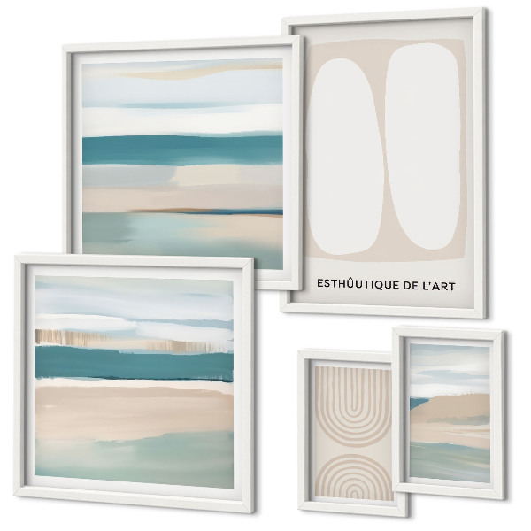 Wanddecoratie compositie Abstracte natuurcomposities
