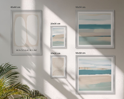 Wanddecoratie compositie Abstracte natuurcomposities