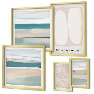 Wanddecoratie compositie Abstracte natuurcomposities