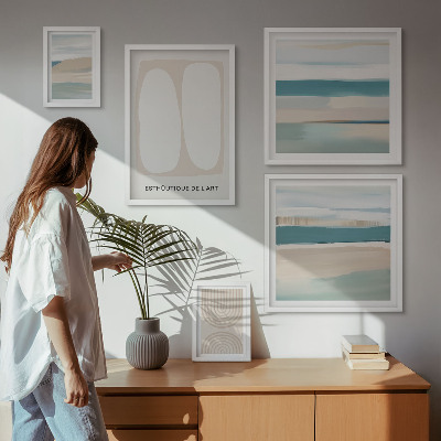 Wanddecoratie compositie Abstracte natuurcomposities