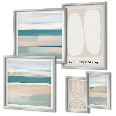 Wanddecoratie compositie Abstracte natuurcomposities