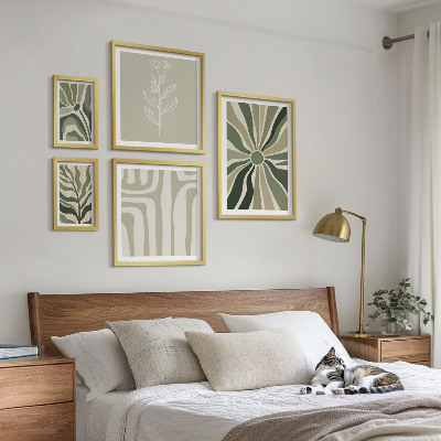 Gallery wall Abstracte plantpatronen