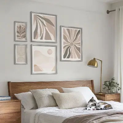 Wanddecoratie natuurcompositie stijlvolle compositie