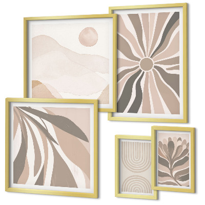 Wanddecoratie compositie Stijlvolle natuurcomposities