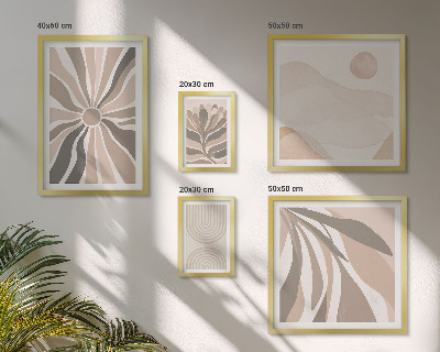 Wanddecoratie compositie Stijlvolle natuurcomposities