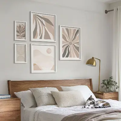Wanddecoratie natuurcompositie stijlvolle compositie