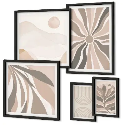 Wanddecoratie natuurcompositie stijlvolle compositie