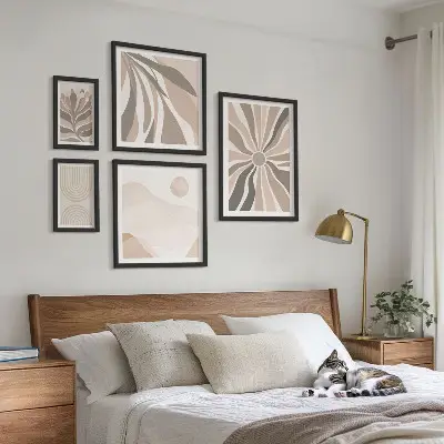 Wanddecoratie natuurcompositie stijlvolle compositie