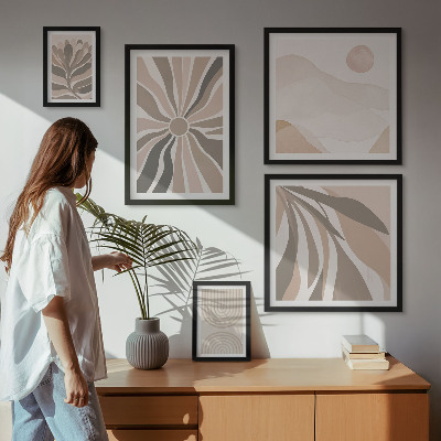 Wanddecoratie compositie Stijlvolle natuurcomposities