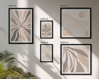 Wanddecoratie compositie Stijlvolle natuurcomposities