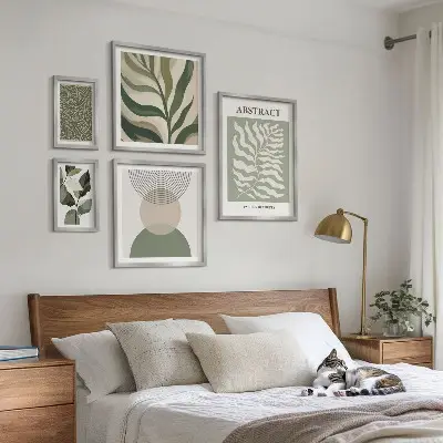 Gallery wall Abstracte plantpatronen