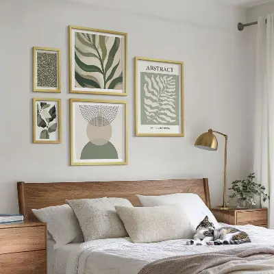 Gallery wall Abstracte plantpatronen