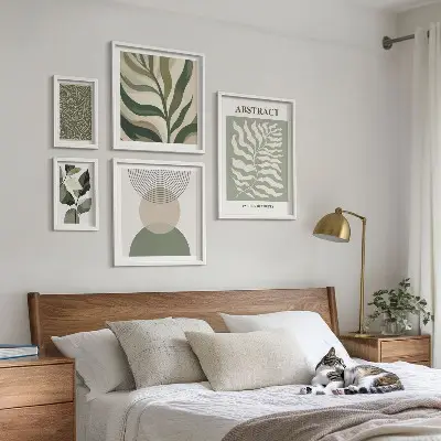 Gallery wall Abstracte plantpatronen
