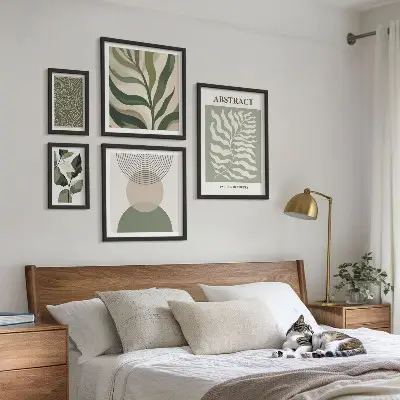 Gallery wall Abstracte plantpatronen