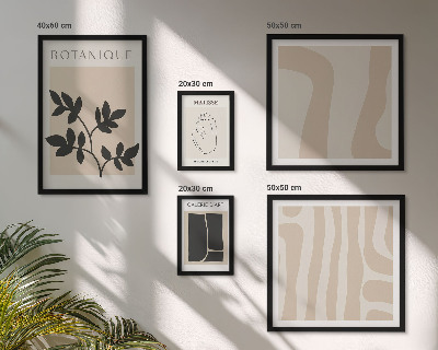 Gallery wall Stijlvolle abstracte plantenafbeeldingen