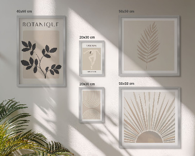 Gallery wall Stijlvolle geometrische bloemdecoraties
