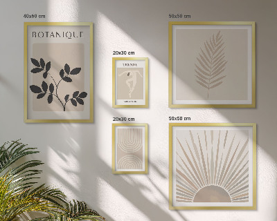 Gallery wall Stijlvolle geometrische bloemdecoraties