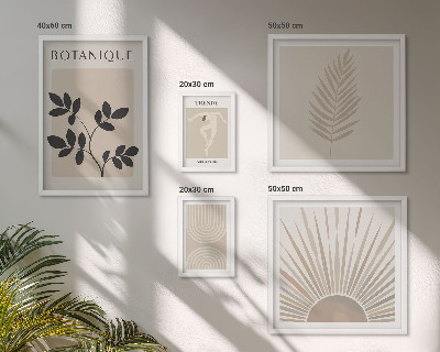 Gallery wall Stijlvolle geometrische bloemdecoraties