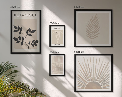 Gallery wall Stijlvolle geometrische bloemdecoraties