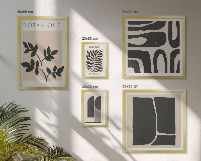 Moderne schilderijen set Stijlvolle abstracte natuurafbeeldingen