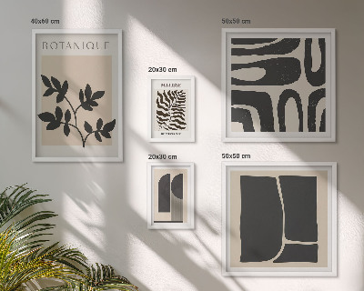 Moderne schilderijen set Stijlvolle abstracte natuurafbeeldingen