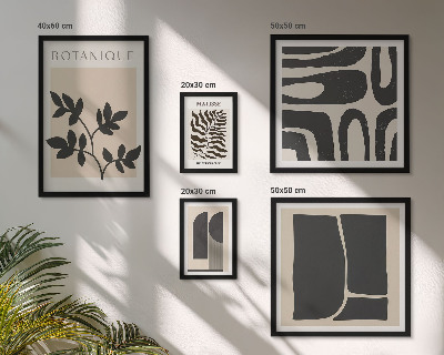 Moderne schilderijen set Stijlvolle abstracte natuurafbeeldingen