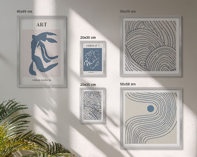 Gallery wall Abstracte moderne lijnen