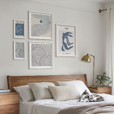 Gallery wall Abstracte moderne lijnen