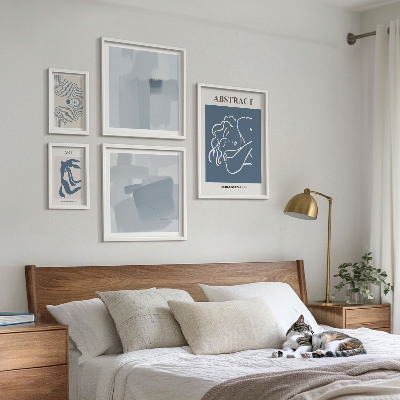 Wanddecoratie compositie Stijlvolle minimalistische abstracties