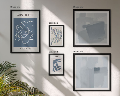 Wanddecoratie compositie Stijlvolle minimalistische abstracties