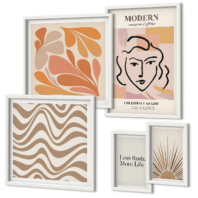 Wanddecoratie compositie Moderne abstracte stijl