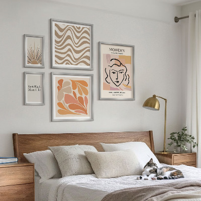 Wanddecoratie compositie Moderne abstracte stijl