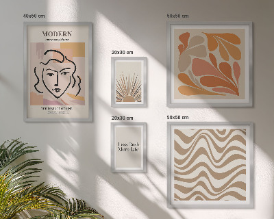 Wanddecoratie compositie Moderne abstracte stijl