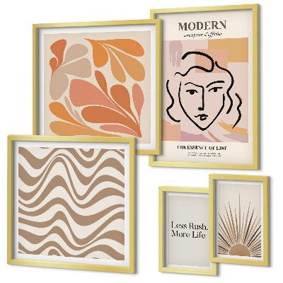 Wanddecoratie compositie Moderne abstracte stijl