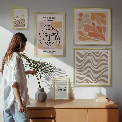 Wanddecoratie compositie Moderne abstracte stijl