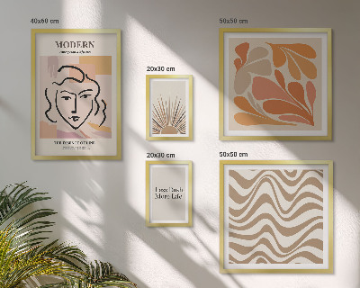 Wanddecoratie compositie Moderne abstracte stijl