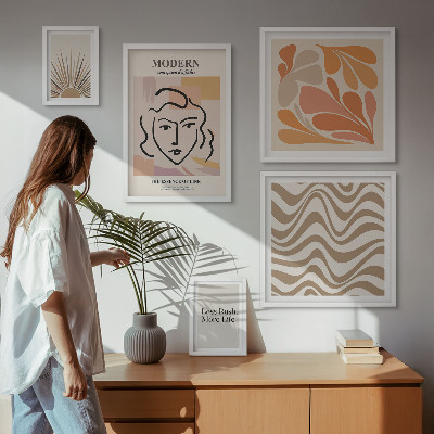 Wanddecoratie compositie Moderne abstracte stijl