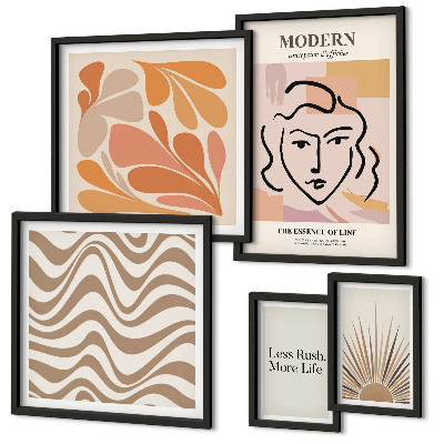 Wanddecoratie compositie Moderne abstracte stijl
