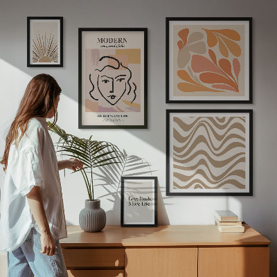 Wanddecoratie compositie Moderne abstracte stijl