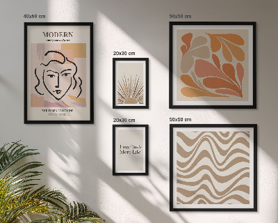 Wanddecoratie compositie Moderne abstracte stijl