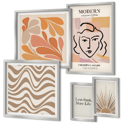 Wanddecoratie compositie Moderne abstracte stijl