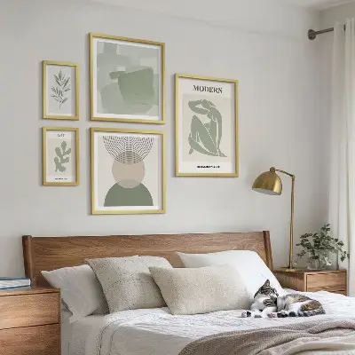 Moderne schilderijenset met abstracte stijl