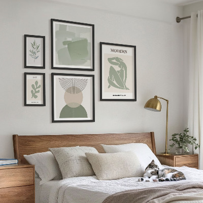 Moderne schilderijen set Moderne stijl met abstractie