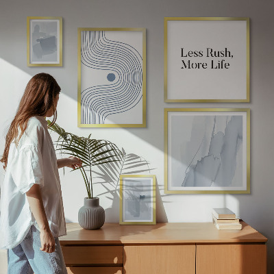 Gallery wall Moderne minimalistische grafische vormgeving