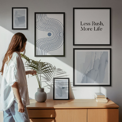 Gallery wall Moderne minimalistische grafische vormgeving