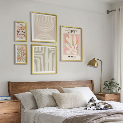 Gallery wall Stijlvolle abstracte planten