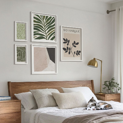 Moderne schilderijen set Moderne plantinspiraties